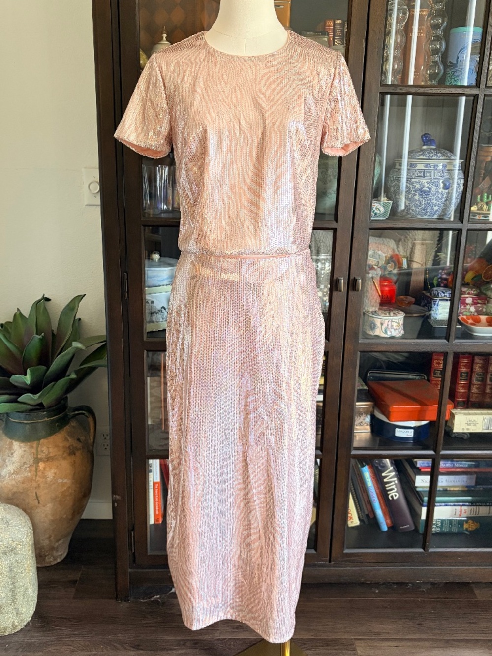 Micheal Kors, Pink Sequin Two Piece size Small